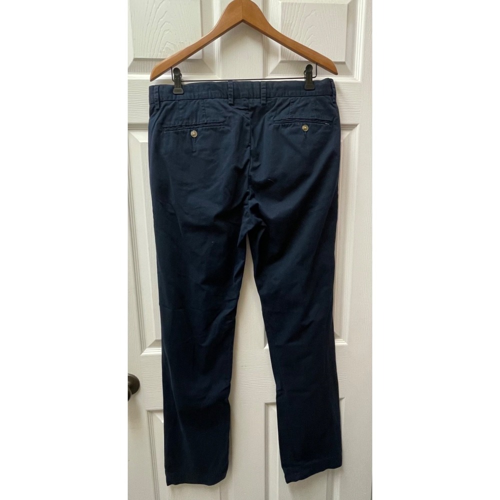 Polo Ralph Lauren Stretch Straight Fit Pants Men's 34x34 Blue Straight Leg Pony - Picture 4 of 15